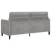 Bankenset met opbergruimte 2 st Lichtgrijs Polyester