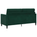 Bankenset met opbergruimte 2 st Donkergroen Polyester