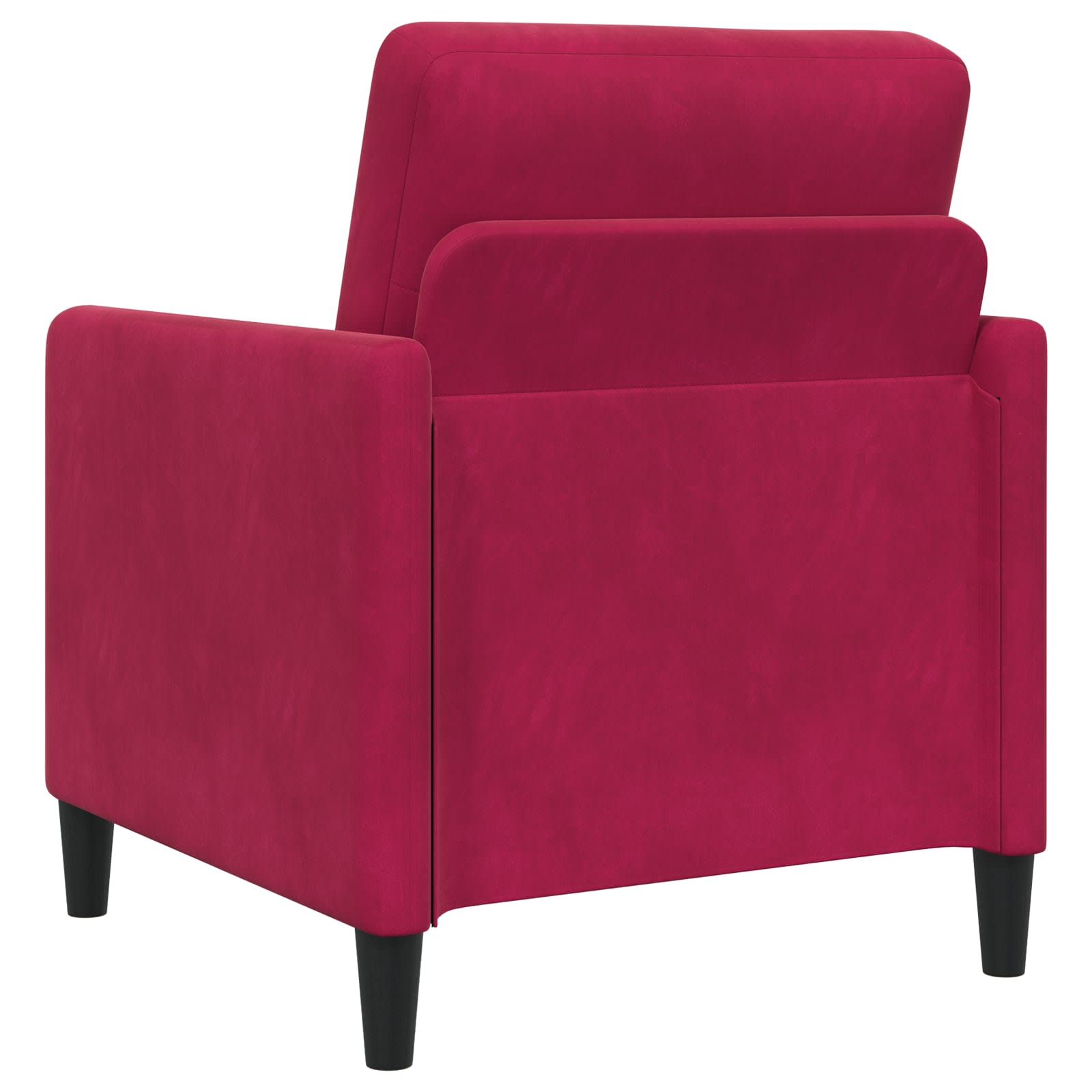 Bankenset met opbergruimte 2 st Wijnrood Polyester