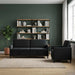 Bankenset met opbergruimte 2 st Zwart Polyester
