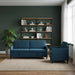 Bankenset met opbergruimte 2 st Blauw Polyester