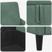 Bankenset met opbergruimte 2 st Zeegroen Polyester