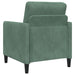 Bankenset met opbergruimte 2 st Zeegroen Polyester