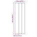 Insect deurenscherm met gaaskleed Zwart 70 x 220 cm Polyester