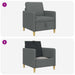 Bank met opslag Donkergrijs 72 x 78 x 87 cm Polyester