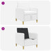 Bank met opslag Wit 72 x 78 x 87 cm Polyester