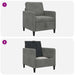 Bank met opslag Donkergrijs 72 x 78 x 87 cm Polyester