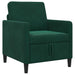 Bank met opslag Donkergroen 72 x 78 x 87 cm Polyester