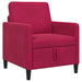 Bank met opslag Wijnrood 72 x 78 x 87 cm Polyester