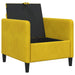 Bank met opslag Geel 72 x 78 x 87 cm Polyester