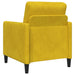 Bank met opslag Geel 72 x 78 x 87 cm Polyester