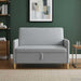 Bank met opslag Lichtgrijs 122 x 78 x 87 cm Polyester