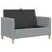 Bank met opslag Lichtgrijs 122 x 78 x 87 cm Polyester