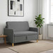 Bank met opslag Donkergrijs 122 x 78 x 87 cm Polyester