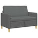 Bank met opslag Donkergrijs 122 x 78 x 87 cm Polyester