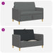 Bank met opslag Donkergrijs 122 x 78 x 87 cm Polyester
