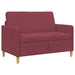 Bank met opslag Wijnrood 122 x 78 x 87 cm Polyester