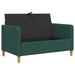 Bank met opslag Donkergroen 122 x 78 x 87 cm Polyester