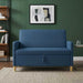 Bank met opslag Blauw 122 x 78 x 87 cm Polyester