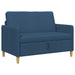 Bank met opslag Blauw 122 x 78 x 87 cm Polyester
