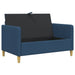 Bank met opslag Blauw 122 x 78 x 87 cm Polyester