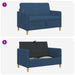 Bank met opslag Blauw 122 x 78 x 87 cm Polyester