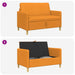 Bank met opslag Donkergeel 122 x 78 x 87 cm Polyester