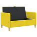 Bank met opslag Lichtgeel 122 x 78 x 87 cm Polyester