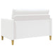 Bank met opslag Wit 122 x 78 x 87 cm Polyester