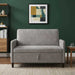 Bank met opslag Lichtgrijs 122 x 78 x 87 cm Polyester