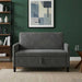 Bank met opslag Donkergrijs 122 x 78 x 87 cm Polyester
