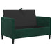 Bank met opslag Donkergroen 122 x 78 x 87 cm Polyester