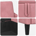 Bank met opslag Roze 122 x 78 x 87 cm Polyester