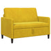 Bank met opslag Geel 122 x 78 x 87 cm Polyester