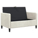 Bank met opslag Crèmekleurig 122 x 78 x 87 cm Polyester