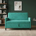 Bank met opslag Turquoise 122 x 78 x 87 cm Polyester