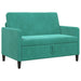 Bank met opslag Turquoise 122 x 78 x 87 cm Polyester