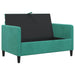 Bank met opslag Turquoise 122 x 78 x 87 cm Polyester