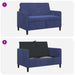 Bank met opslag Politieblauw 122 x 78 x 87 cm Polyester