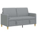 Bank met opslag Lichtgrijs 152 x 78 x 87 cm Polyester