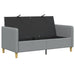 Bank met opslag Lichtgrijs 152 x 78 x 87 cm Polyester