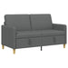 Bank met opslag Donkergrijs 152 x 78 x 87 cm Polyester