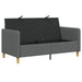 Bank met opslag Donkergrijs 152 x 78 x 87 cm Polyester