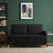 Bank met opslag Zwart 152 x 78 x 87 cm Polyester