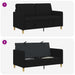 Bank met opslag Zwart 152 x 78 x 87 cm Polyester
