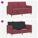 Bank met opslag Wijnrood 152 x 78 x 87 cm Polyester