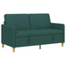 Bank met opslag Donkergroen 152 x 78 x 87 cm Polyester