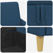 Bank met opslag Blauw 152 x 78 x 87 cm Polyester