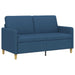 Bank met opslag Blauw 152 x 78 x 87 cm Polyester