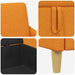 Bank met opslag Donkergeel 152 x 78 x 87 cm Polyester